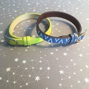 Set of 2 Discontinued KEEP Leather Bracelets